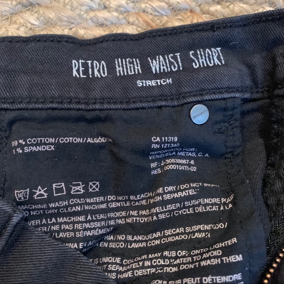 Garage High Waisted Shorts - Picture 3 of 4